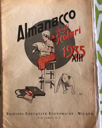 `Almanacco Scolari 1935 Piccola Italiana