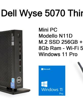 Dell Wyse 5070, SSD 256GB, 8GB ram, WI-FI, Win11P