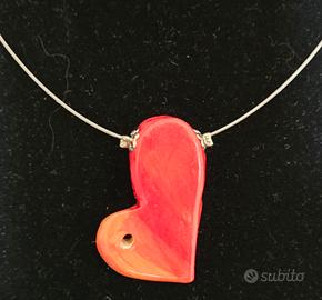 Collana Cuoricino Bicolore
