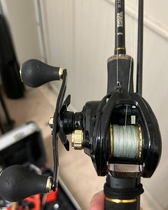 canna da casting DAM con mulinello daiwa