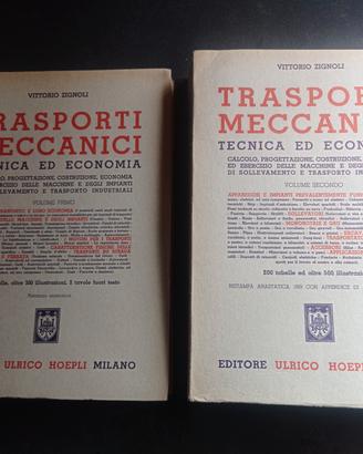 TRASPORTI  MECCANICI (VOL. 1°/ 2°) •ULRICO HOEPLI•