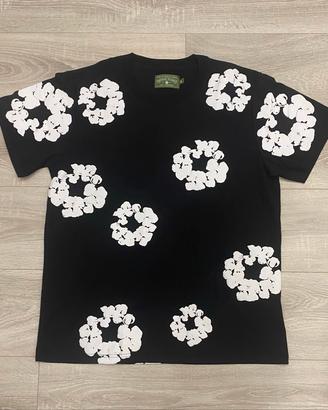 Denim Tears cotton wreath black t-shirt size M