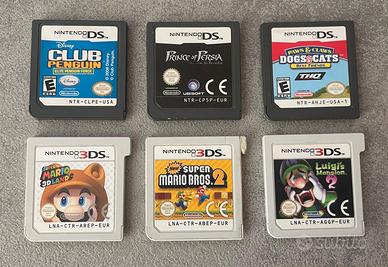BUNDLE GIOCHI DS/3DS  -  buoni FUNZIONANTI
