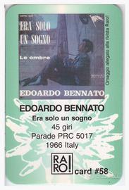 Card n. 58 allegata Rivista Raro - Edoardo Bennato