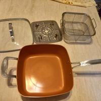 Pentola multiuso con cestello per friggere