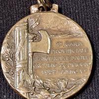 Medaglia Mussolini 1927 Grosseto Balilla GIL