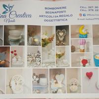 bomboniere, candele, segna posti ecc. 