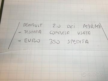 Testata completa renault 2.0 dci m9rm7