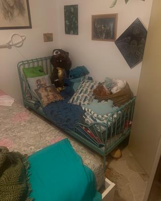 Lettino allungabile IKEA MINNEN con materasso