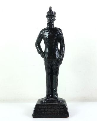 SCULTURA STATUETTA BRONZO ALLIEVO ACCADEMIA MILITA