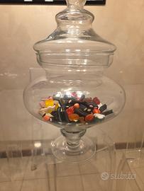 porta caramelle in vetro con coperchio
