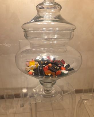 porta caramelle in vetro con coperchio