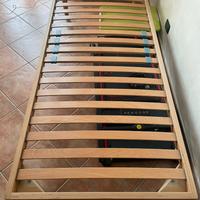 DORSAL Rete letto singolo 90x195 cm doghe in legno