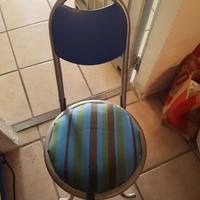 Sgabello pieghevole metallo