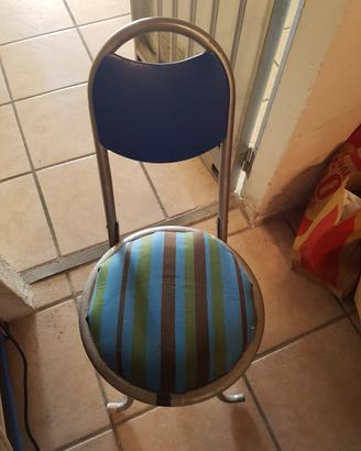 Sgabello pieghevole metallo