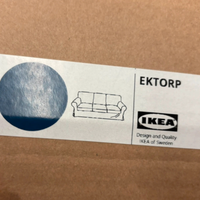 Fodera divano Ektorp 3 posti colore Hillared blu