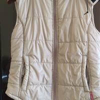 Gilet smanicato donna colore sabbia 