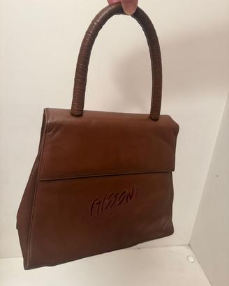 Borsa in pelle missoni anni 80