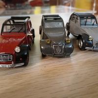 Lotto 3 citroen 2cv, no mebetoys politoys 