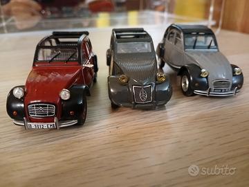 Lotto 3 citroen 2cv, no mebetoys politoys 