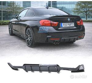DIFFUSORE BMW F32 F33 F36 LOOK M PERFORMANCE NERO 