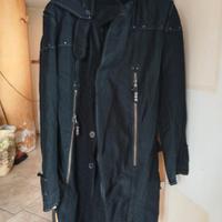 Giaccone nero Paciotti. Lana, poliammide e nylon .