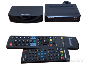 COPPIA DECODER DIGITALE TERRESTRE HD DVB-T2