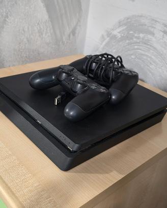 ps4 slim 1TB  2 controller 