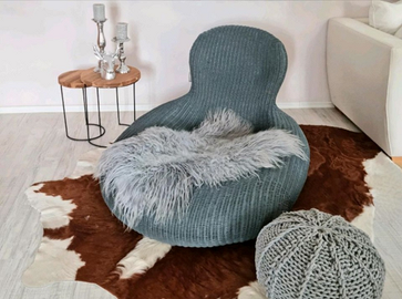 Chaise lounge vimini / rattan sdraio vintage