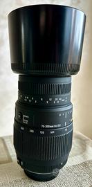 Obbiettivo Sigma DG 70-300 f4.5/5.6 con attacco DX