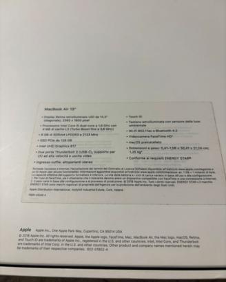 Macbook air 13 SSD128GB-RAM 8GB