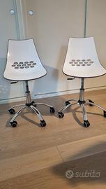 Sedie con ruote per paruet ad altezza regolabile