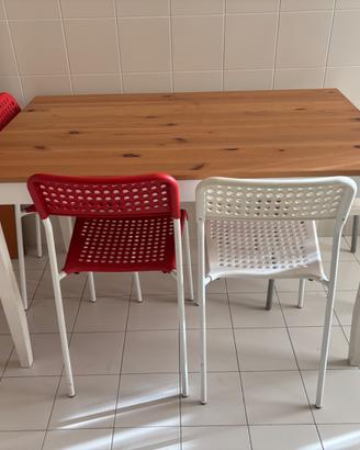 Tavolo cucina più sedie