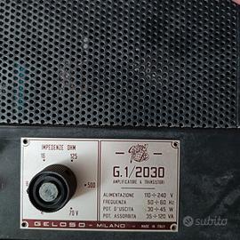 amplificatore vintage geloso Milano
