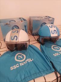 CASCO AZZURRO e BIANCO CALCIO NAPOLI AGV
