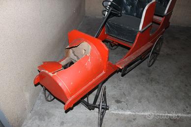 Two seater pedal car tandem vintage