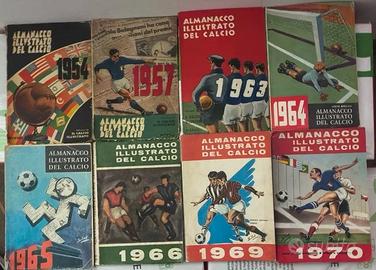 ALMANACCHI ILLUSTRATI DEL CALCIO ANNI '50,'60,'70.
