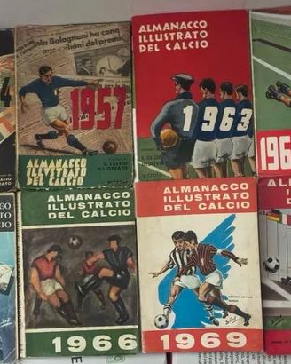 ALMANACCHI ILLUSTRATI DEL CALCIO ANNI '50,'60,'70.