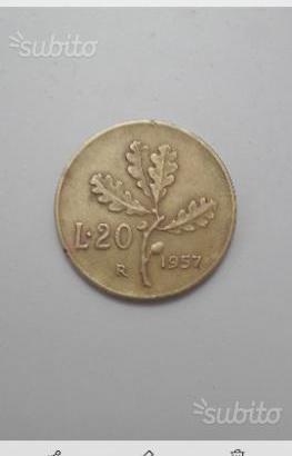 Moneta da 20 lire Republica Italiana rara