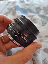 Obiettivo VIVITAR manuale PK 50mm F1.7 + access.