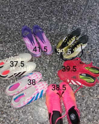 Scarpe da calcio numeri misti dal 37.5 al 41.5