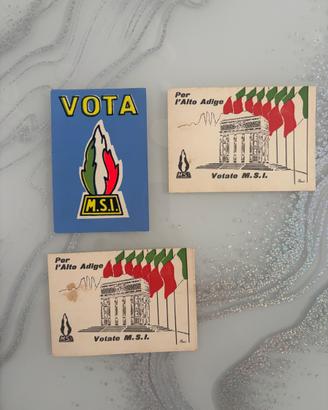 Cartoline Propaganda Politica MSI  Elezioni 1963