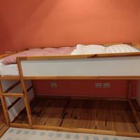 Letto reversibile Ikea KURA (completo di mat