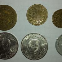 Lotto di 6 monete Tunisia
