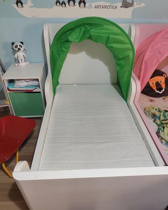Letto allungabile Ikea Busunge con materasso