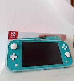 Nintendo Switch Lite Turchese-Come nuova+Accessori
