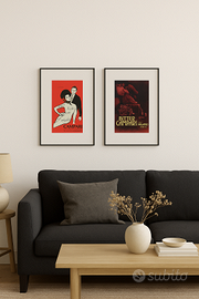 Poster A3 Bitter Campari Didovich il bacio 1904