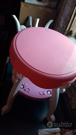 Tavolino principesse con 2 sgabelli