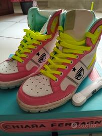 CHIARA FERRAGNI CF-1 Sneaker Hi Donna Logo Eyelike