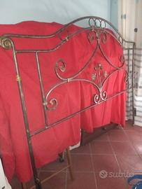 LETTO MATRIMONIALE FERRO BATTUTO 